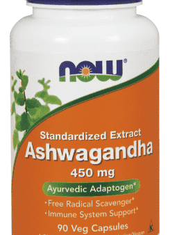 Ashwagandha 450mg, 90 Capsules - Now Foods Online now