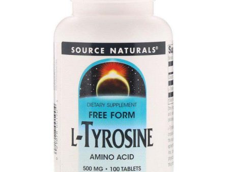 L-Tyrosine, 500 mg, 100 Tablets - Source Naturals Supply