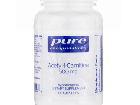 Acetyl-L-Carnitine 500mg, 60 Capsules - Pure Encapsulations For Cheap