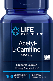 Acetyl-L-Carnitine 500 mg 100 veg caps - Life Extension Online