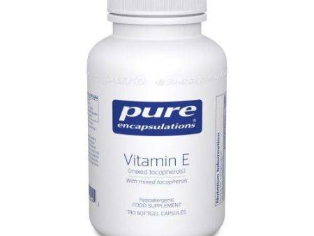 Vitamin E (with mixed tocopherols) 400 IU, 90 softgels - Pure Encapsulations Fashion