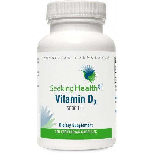 Vitamin D3 D-3 5,000 IU - 100 Vegetarian Capsules - Seeking Health Discount