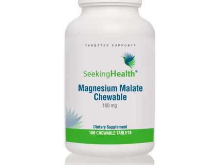 Magnesium Malate Chewable (Active Magnesium) 100 Chewable Tablets - Seeking Health For Cheap