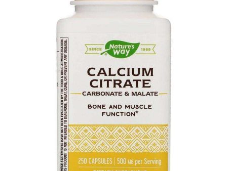 Calcium Citrate 500 mg, 250 Capsules - Nature s Way Hot on Sale