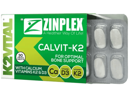 Zinplex CalVit-K2 Tablets Pack of 30 For Discount