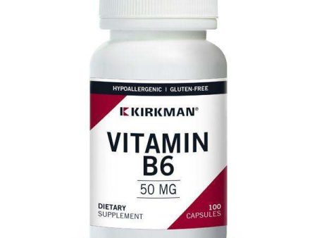 Vitamin B6 50mg, Hypoallergenic, 100 Capsules - Kirkman Laboratories Online Hot Sale