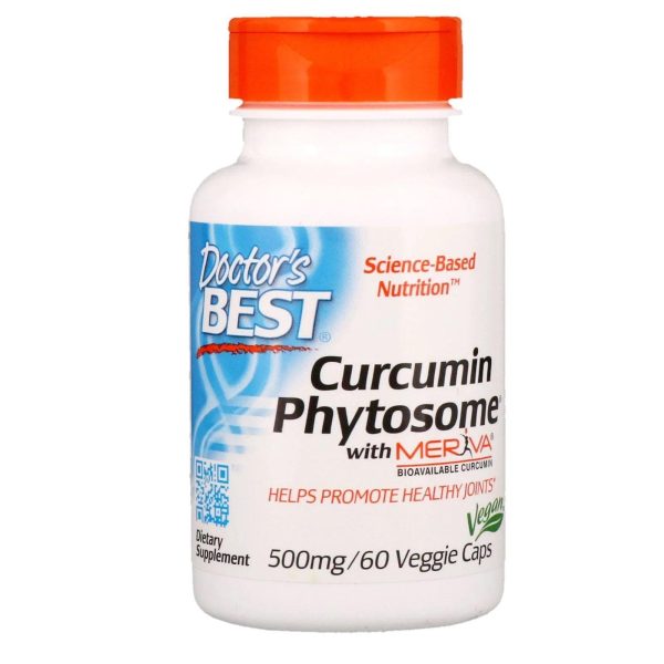 Curcumin Phytosome with Meriva 500mg, 60 Capsules - Doctor s Best Supply