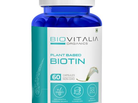 Biovitalia Organics Biotin Capsules Supports Hairs & Nails Growth Discount