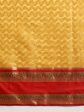 Yellow Silk Blend Woven Zari Design Abstract Saree with Unstitched Blouse - Hiral Fashion Sale