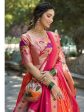 Lorenvalley Orange Jacquard Silk Paithani Weaving Zari Lehenga Choli with Dupatta For Cheap