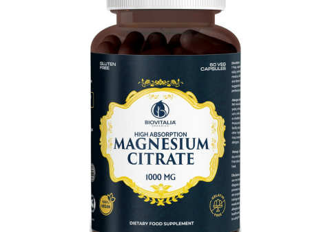 Biovitalia Organics Magnesium Citrate Supplement Capsules Sale