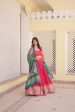 Lorenvalley Pink Viscose Jacquard Lehenga Choli with Gajji silk Dupatta Sale