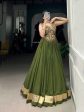 Lorenvalley Green Pure Rayon Plain With Embossed Design Lace Touch Up Lehenga Choli Fashion