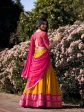 Lorenvalley Mustard Kanchipuram Zari Weaving Work Lehenga Choli with Dupatta Sale