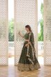 Lorenvalley Green Pure Viscose Jacquard with Double Zari work Lehenga Choli Online Sale